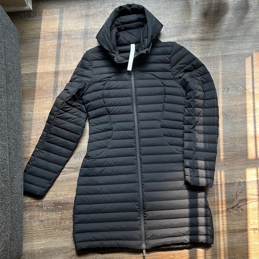 Worn-once Lululemon Pack-It-Down long jacket